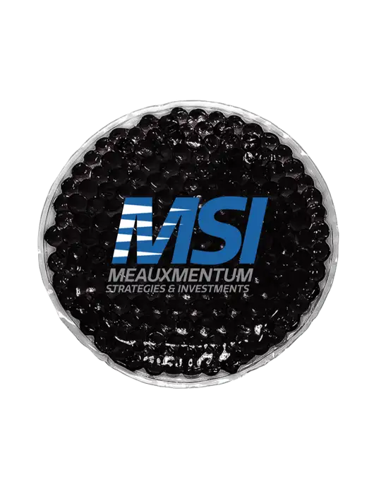 Black Hot & Cold Gel Bead Packs w/Meauxmentum Logo