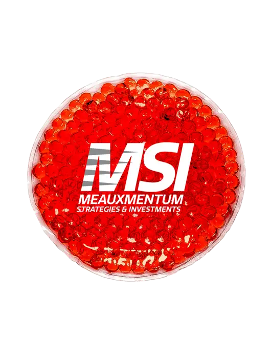 Red Hot & Cold Gel Bead Packs w/Meauxmentum Logo