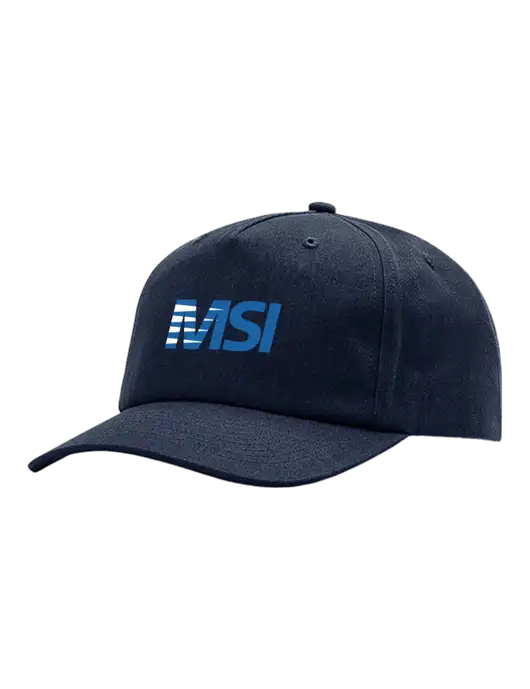 Richardson 5-Panel Navy Relaxed Gramps Cap w/MSI Icon logo
