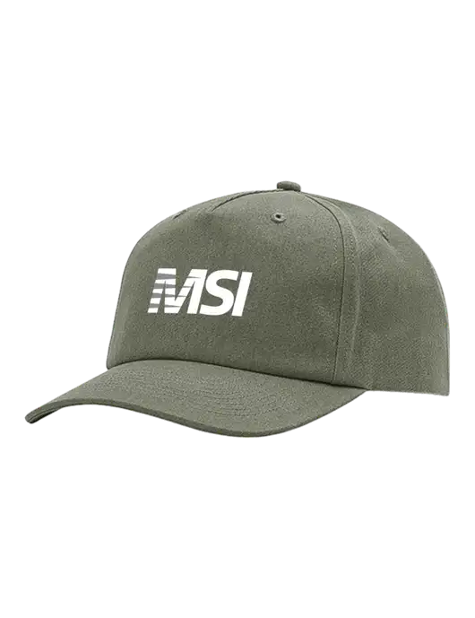 Richardson 5-Panel Light Olive Green Relaxed Gramps Cap w/MSI Icon logo