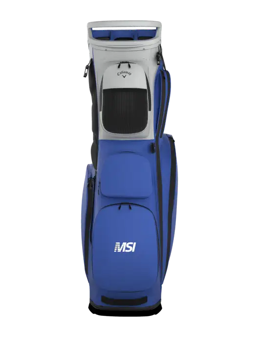 Callaway Fairway 14 Royal/Silver Stand Golf Bag w/MSI Icon logo